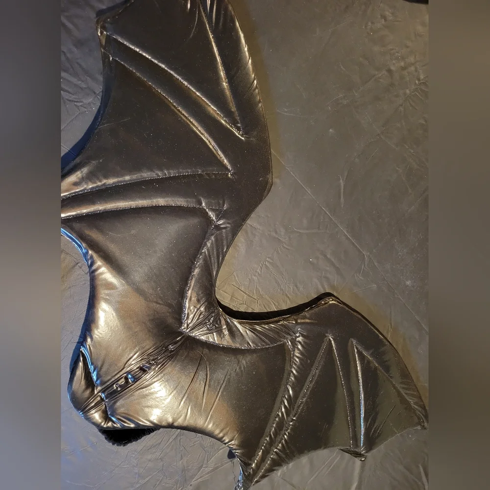 Purple and Black Bat Wings